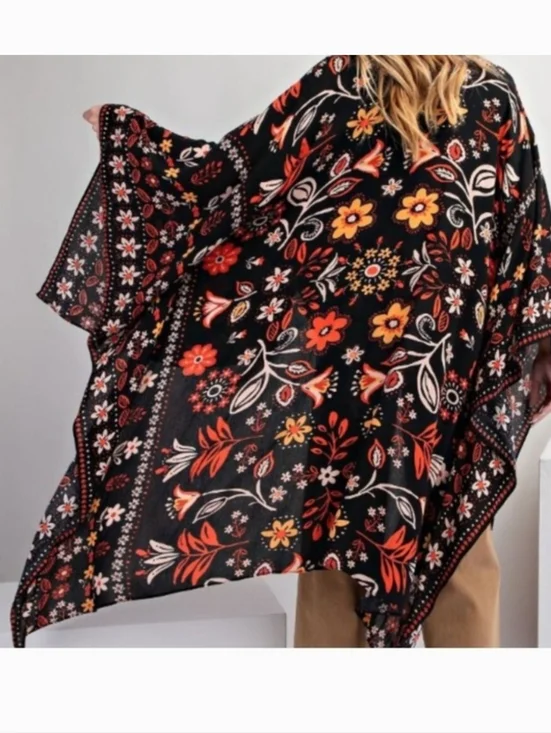 Easel All I Need Flowy Kimono - Picture 7 of 13